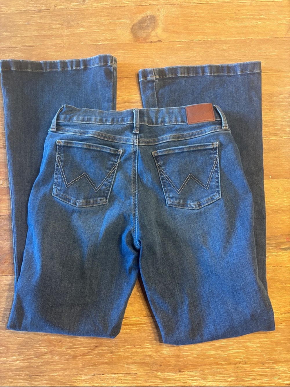 Wrangler Girls Dark Blue Flare Denim Jeans